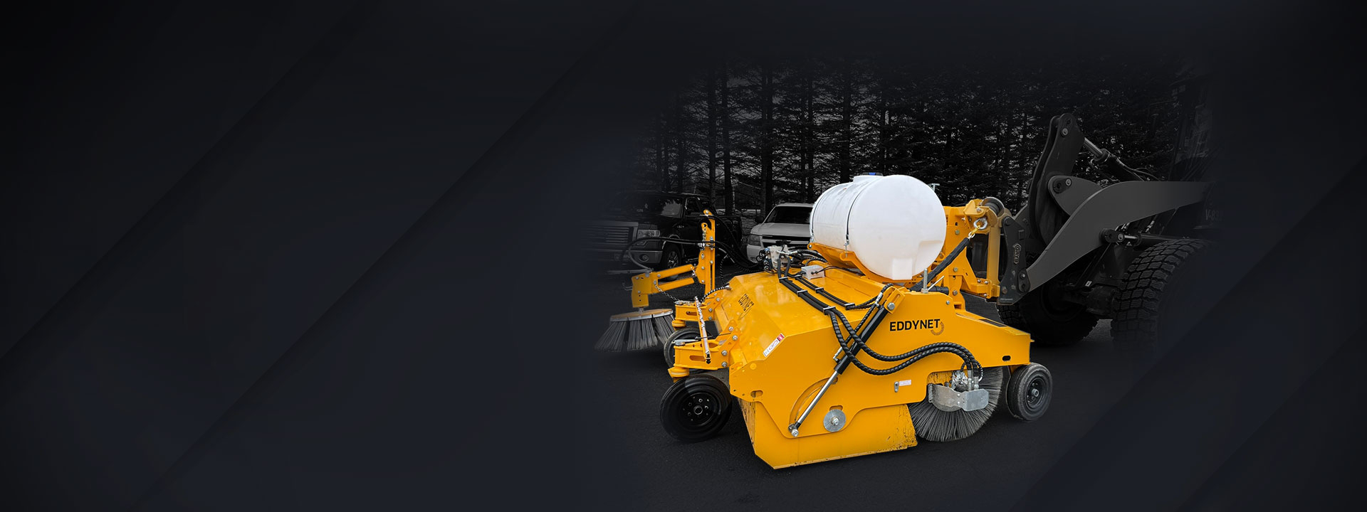 Gamme complète de balais rotatifs hydrauliques et mécaniques EDDYNET